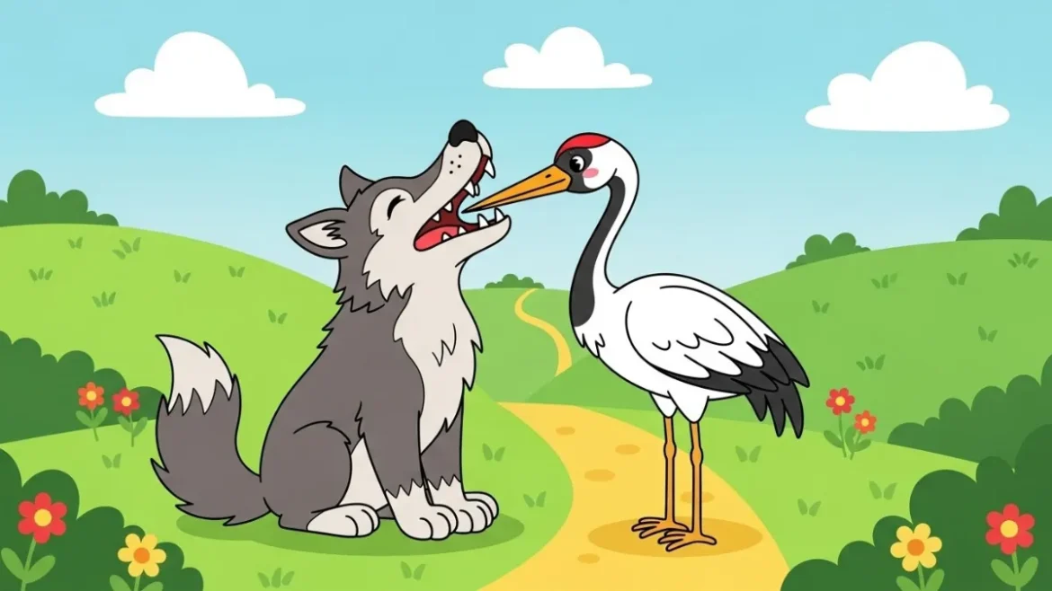 o lobo e a garça